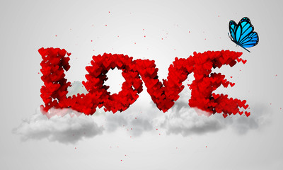 Love Particles 3D butterfly