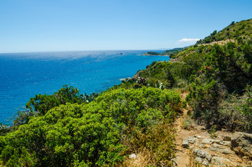 Fototapeta na wymiar Południowe wybrzeże wyspy Sardynii, Włochy