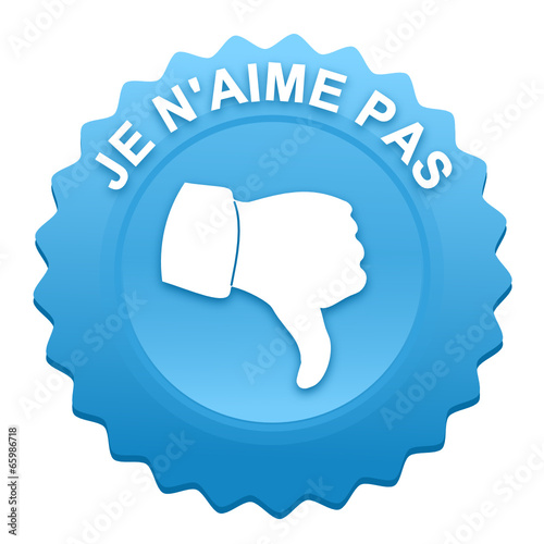 "je n'aime pas sur bouton web denté bleu" fichier vectoriel libre de droits sur la banque d