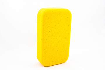 Yellow sponge isolated