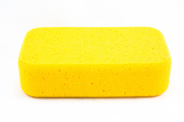 Yellow sponge isolated
