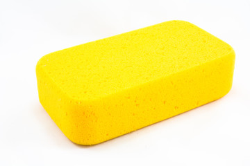 Yellow sponge isolated