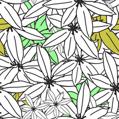 Flower pattern seamless, Eps 10