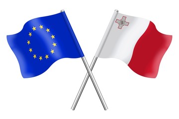 Flags : Europe and Malta