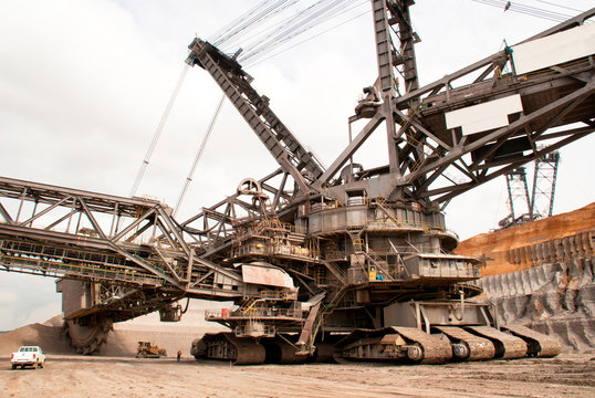 One of the world's largest excavators digging lignite