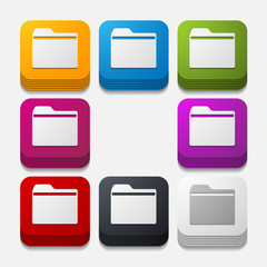 square button: folder