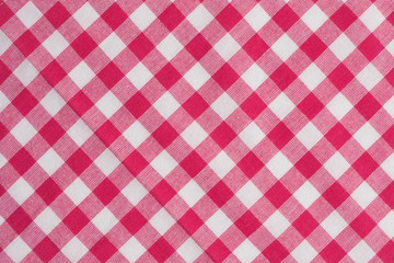 ギンガムチェックの布