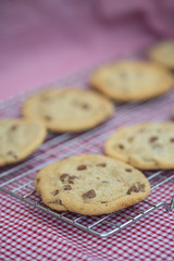 Beautiful fresh hand made chocolate chip cookies