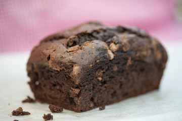 Tasty hand made chocolate chip loaf cake