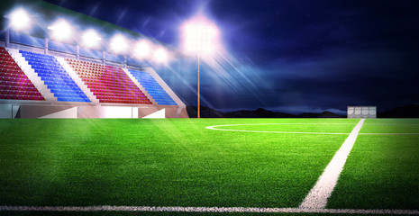 soccer stadium night