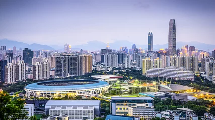 Foto op Plexiglas Shenzhen, China Cityscape © SeanPavonePhoto