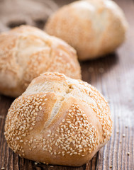 Homemade Sesame Buns