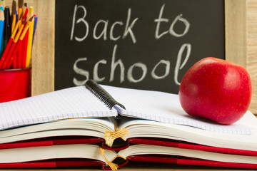 black board with back to school