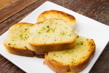 Crusty garlic and herb bread