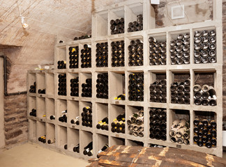 Wine cellar with old riesling