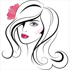 the face of a beautiful girl2