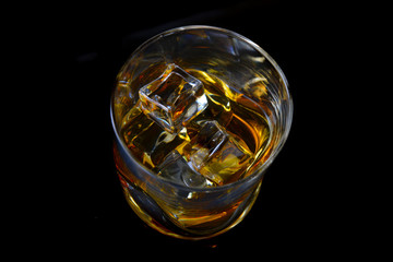 Whiskey with ice
