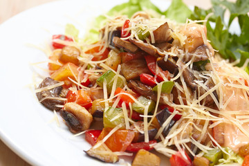 meat with vegetables