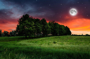 Night background. Elements of this image furnished by NASA.