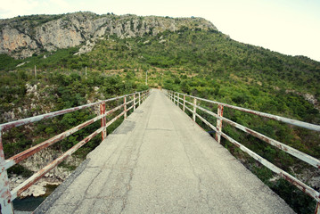 Fototapeta na wymiar Mountain bridge, Montenegro