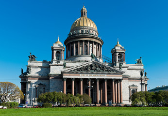 Saint Isaac's Cathedral in St. Petersburg. Russia