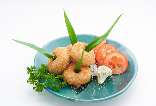 Crub cutlets with grocery