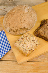 Assorted whole wheat bread