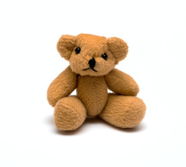 Toy bear isolated over white background