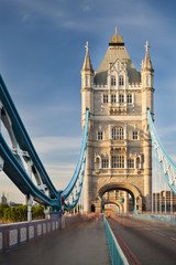 Tower Bridge in London with blue sky - 66007502