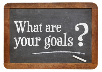 Obraz premium what are your goals question