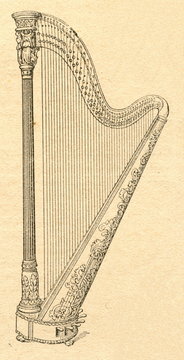 Double action pedal harp