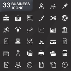 33 BUSINESS ICONS