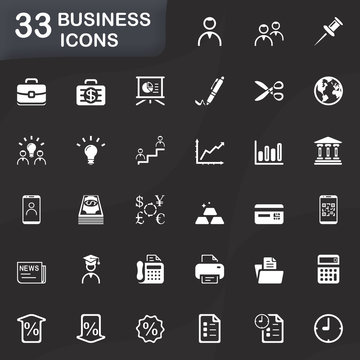 33 BUSINESS ICONS