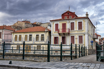 Obraz premium Old buildings in Florina, Greece