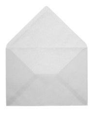 Blank opened envelope