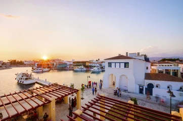 Gordijnen Jachthaven van Limassol, Cyprus © f8grapher