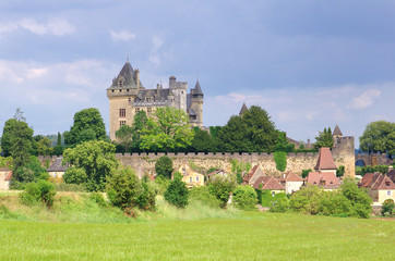 Fototapeta na wymiar Le château de Montfort en dordogne