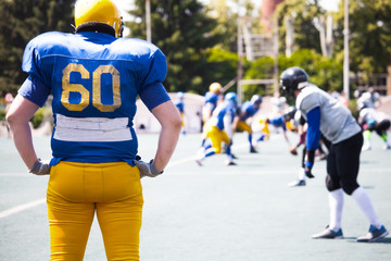 Fototapeta premium american football player