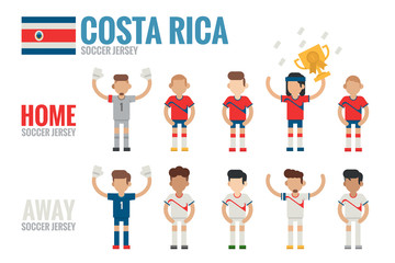 Costa Rica soccer team icons