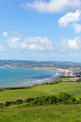 Isle of Wight coast view towards Shanklin and Sandown