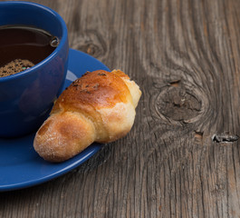 Coffee and croissant