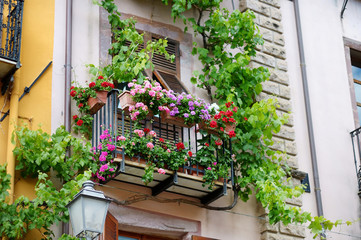 Fototapeta na wymiar Beautiful italian balcony