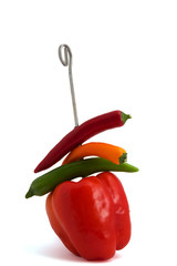 Gemüsespieß Hochformat