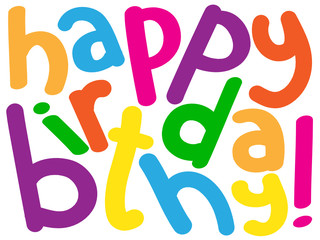 HAPPY BIRTHDAY" Card (message congratulations party)