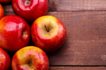 red ripe apples