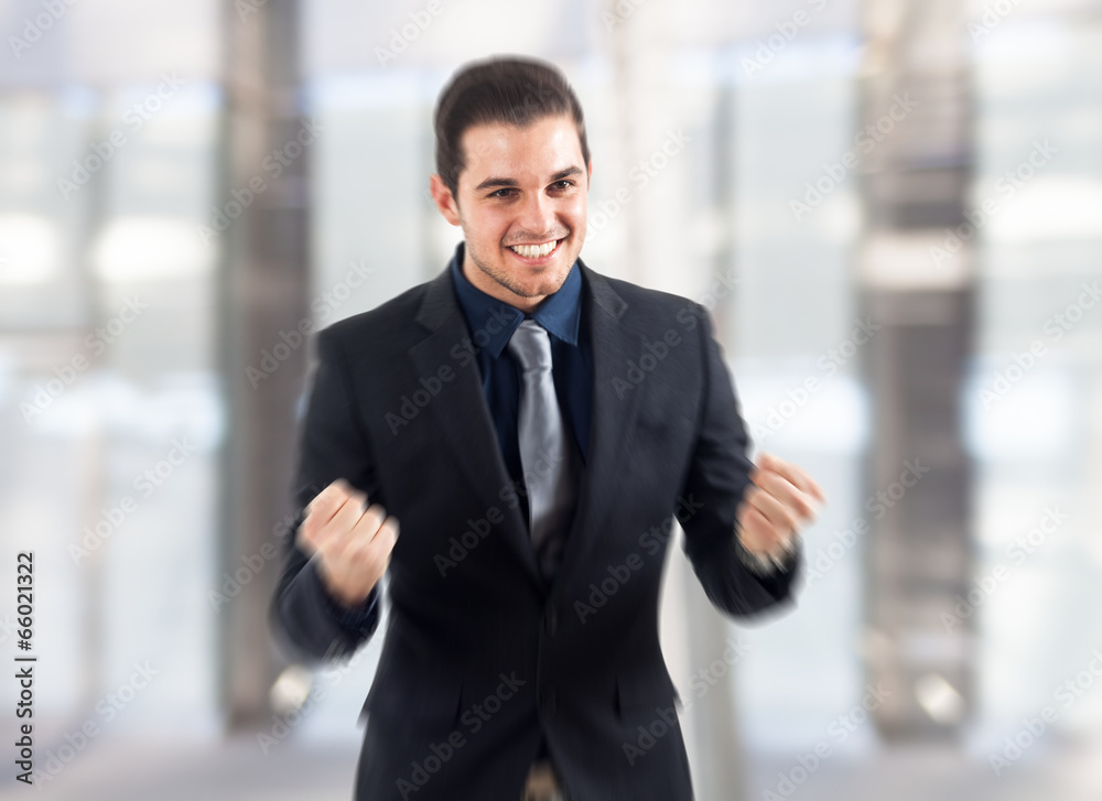 Wall mural Successful happy man