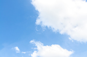 clouds in the blue sky