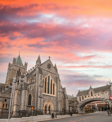 Naklejka premium Katedra Świętej Trójcy w Dublinie, powszechnie znana jako Chris