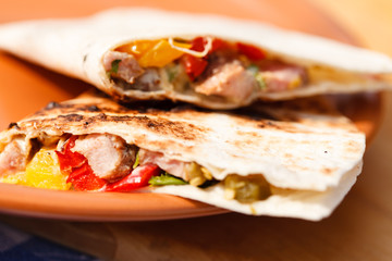 tortilla with vegetables
