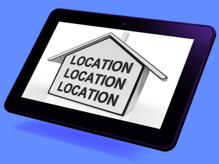 Location Location Location House Tablet Shows Prime Real Estate